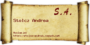 Stolcz Andrea névjegykártya